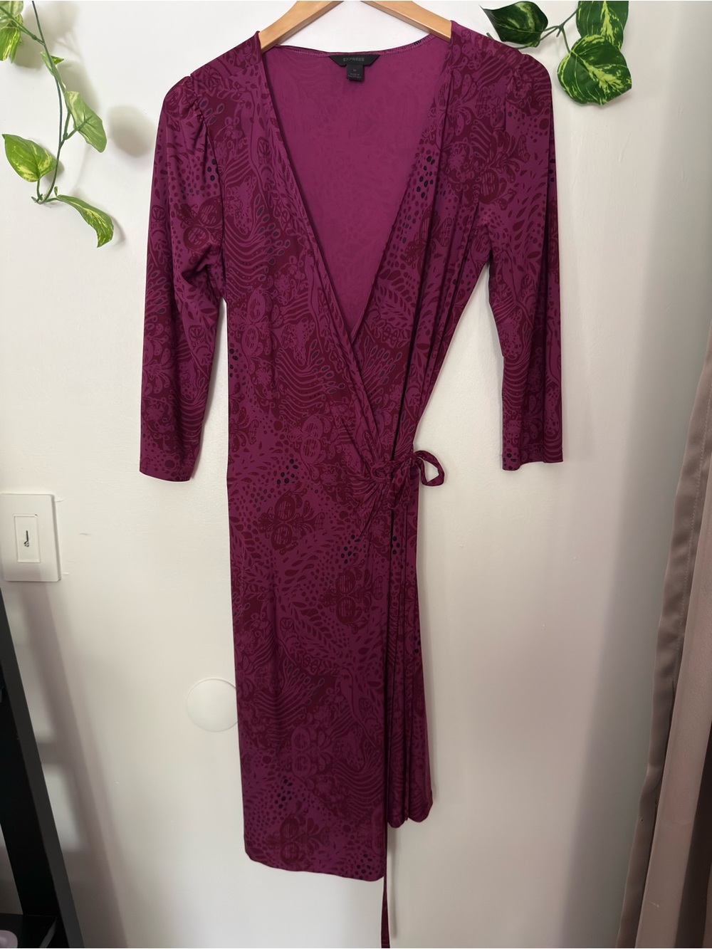 Express Fuchsia Wrap Women’s Dress